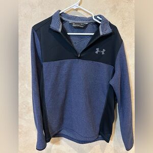 Under Armour Black and Gray ColdGear half zip jacket medium